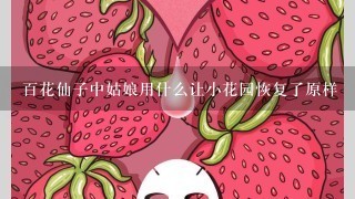 百花仙子中姑娘用什么让小花园恢复了原样