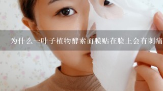 为什么一叶子植物酵素面膜贴在脸上会有刺痛感