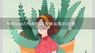 中国innisfree和韩国香榧面膜的区别