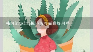 韩国Innisfree悦诗风吟面膜好用吗