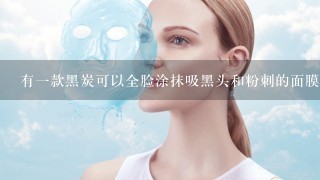 有一款黑炭可以全脸涂抹吸黑头和粉刺的面膜叫什么？